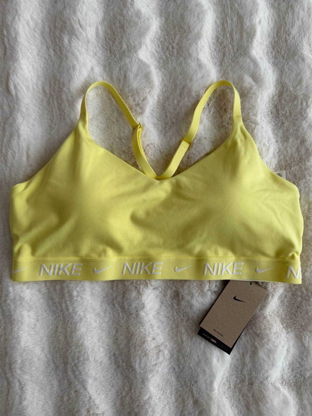 🆕 Nike Indy Bra - Yellow Size XL.